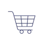 Industry retail consumer goods data processing icon